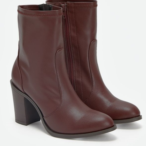 Just Fab Gwendolnn Women's Leather Boots Sz 6, 8 - Picture 5 of 5